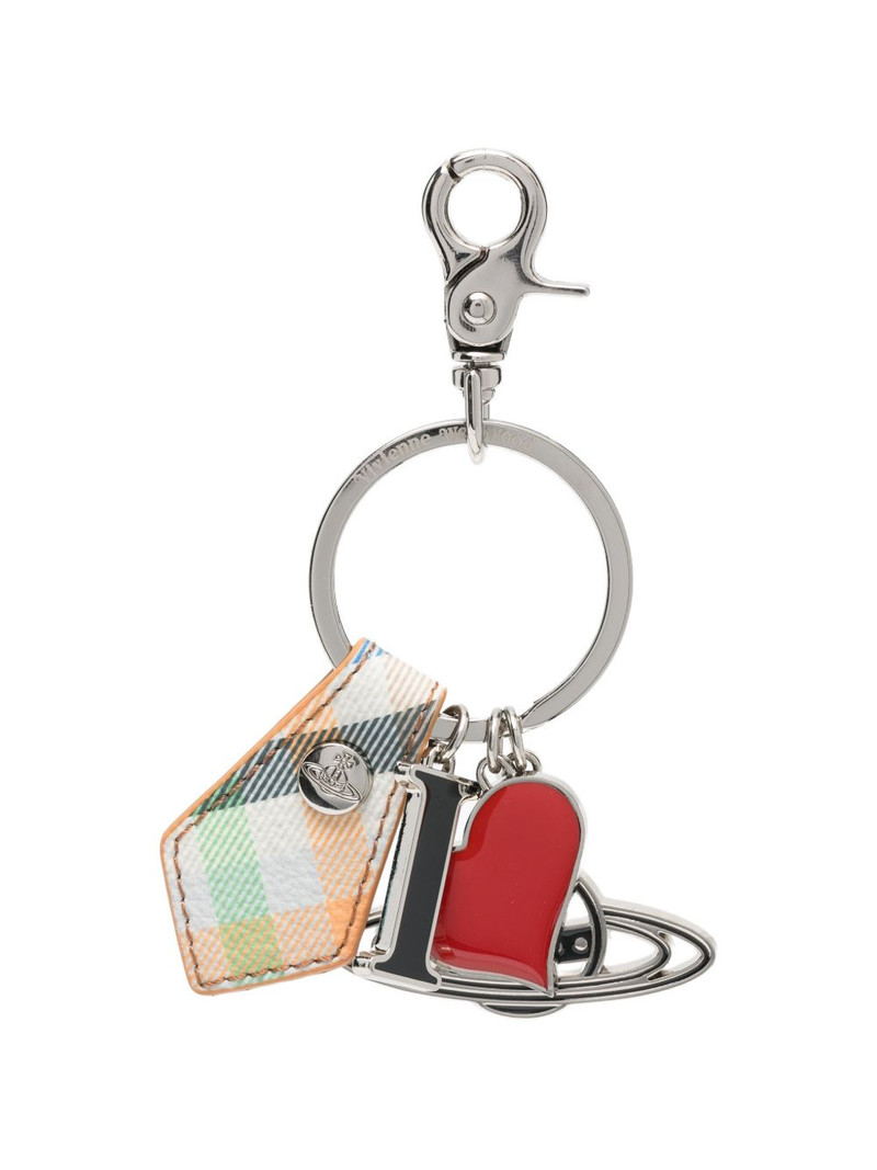 I Love Orb tartan keyring 1
