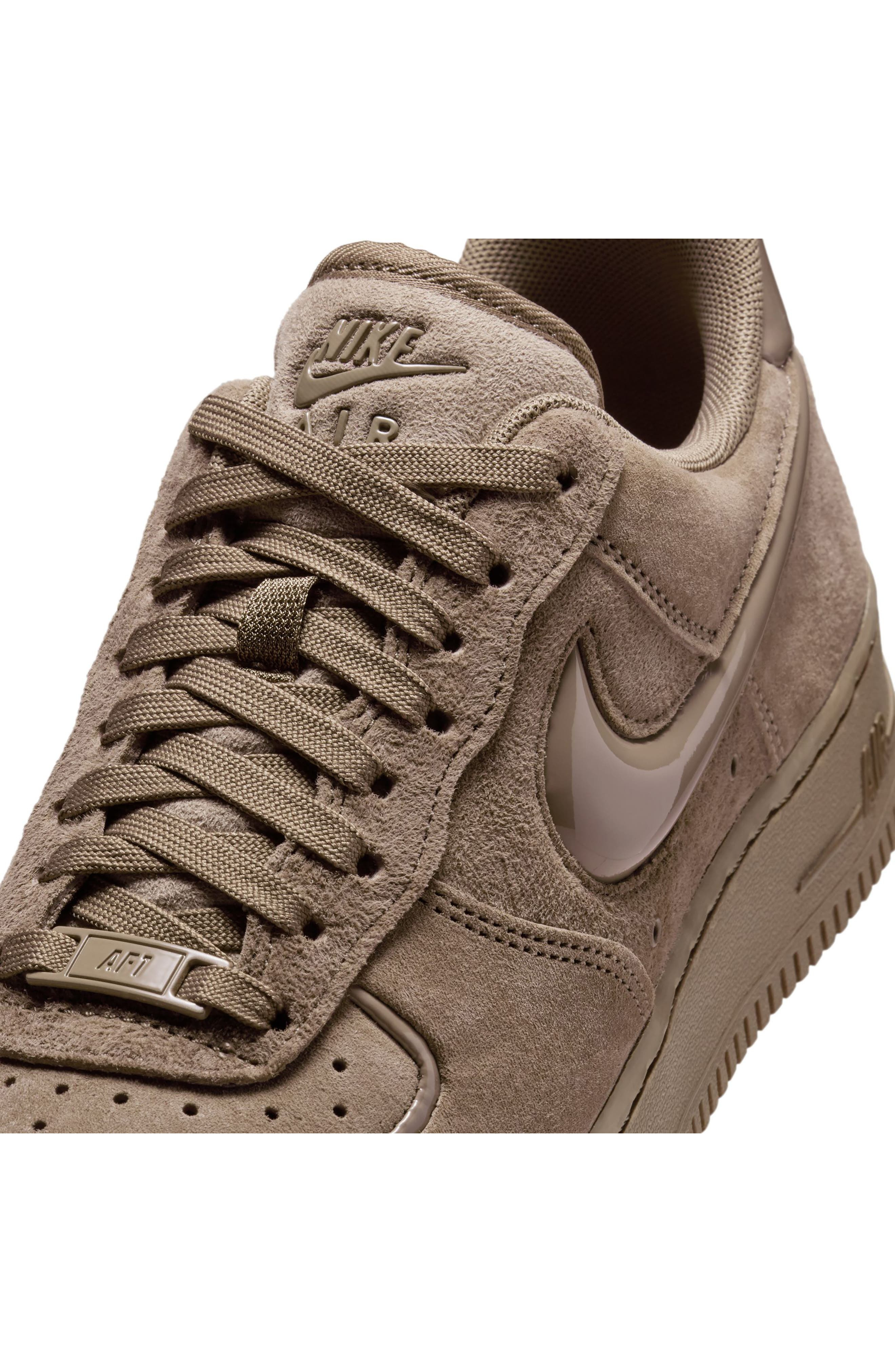 Nike Air Force 1 '07 Basketball Sneaker in Mink Brown/Mink Brown/Black at Nordstrom - 8