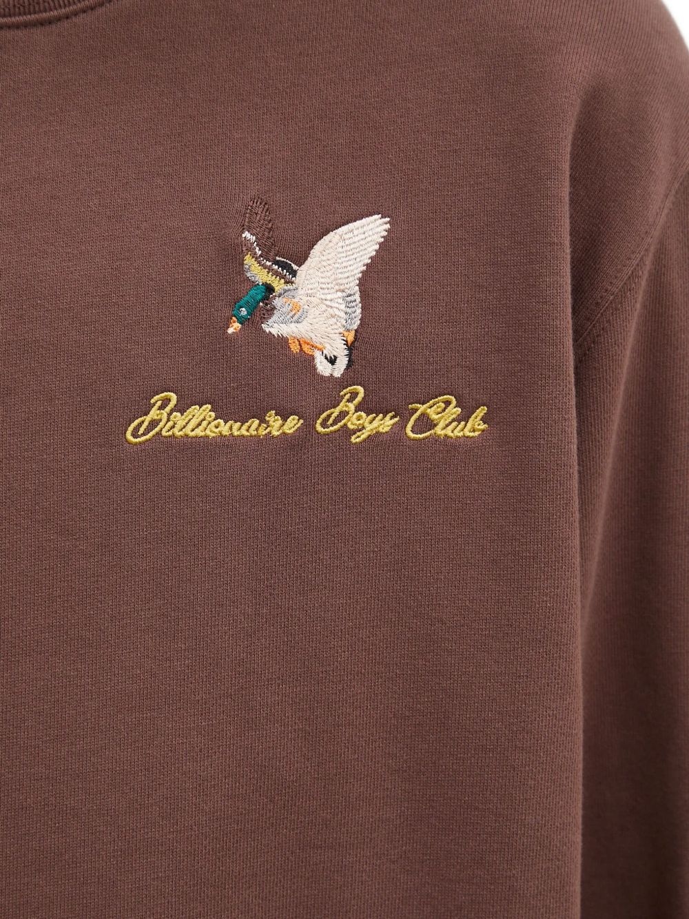 duck-embroidered crew-neck sweatshirt - 5
