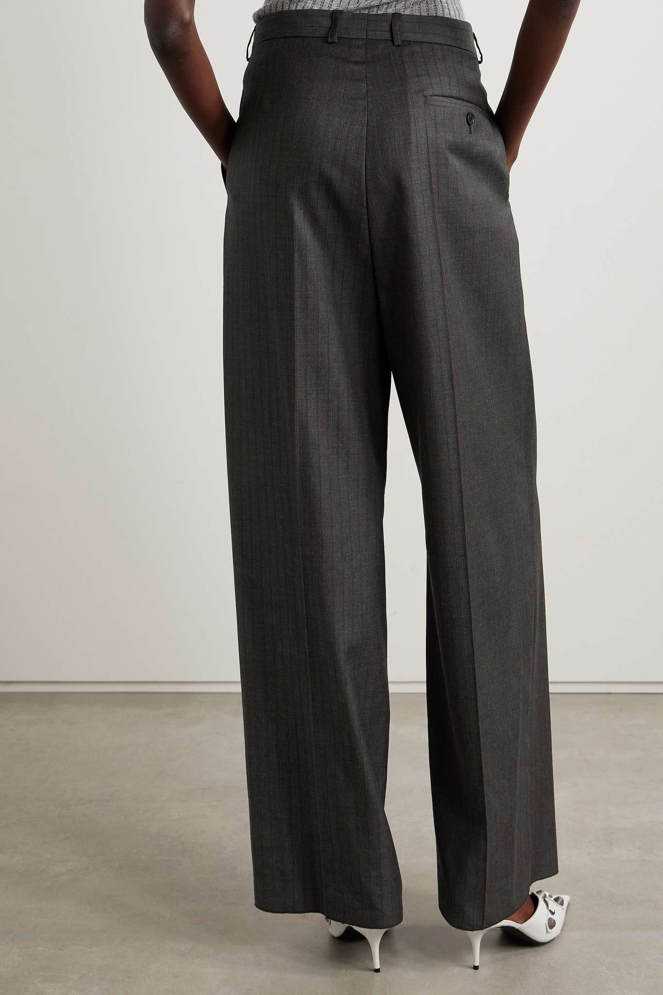 Striped wool pants - 4