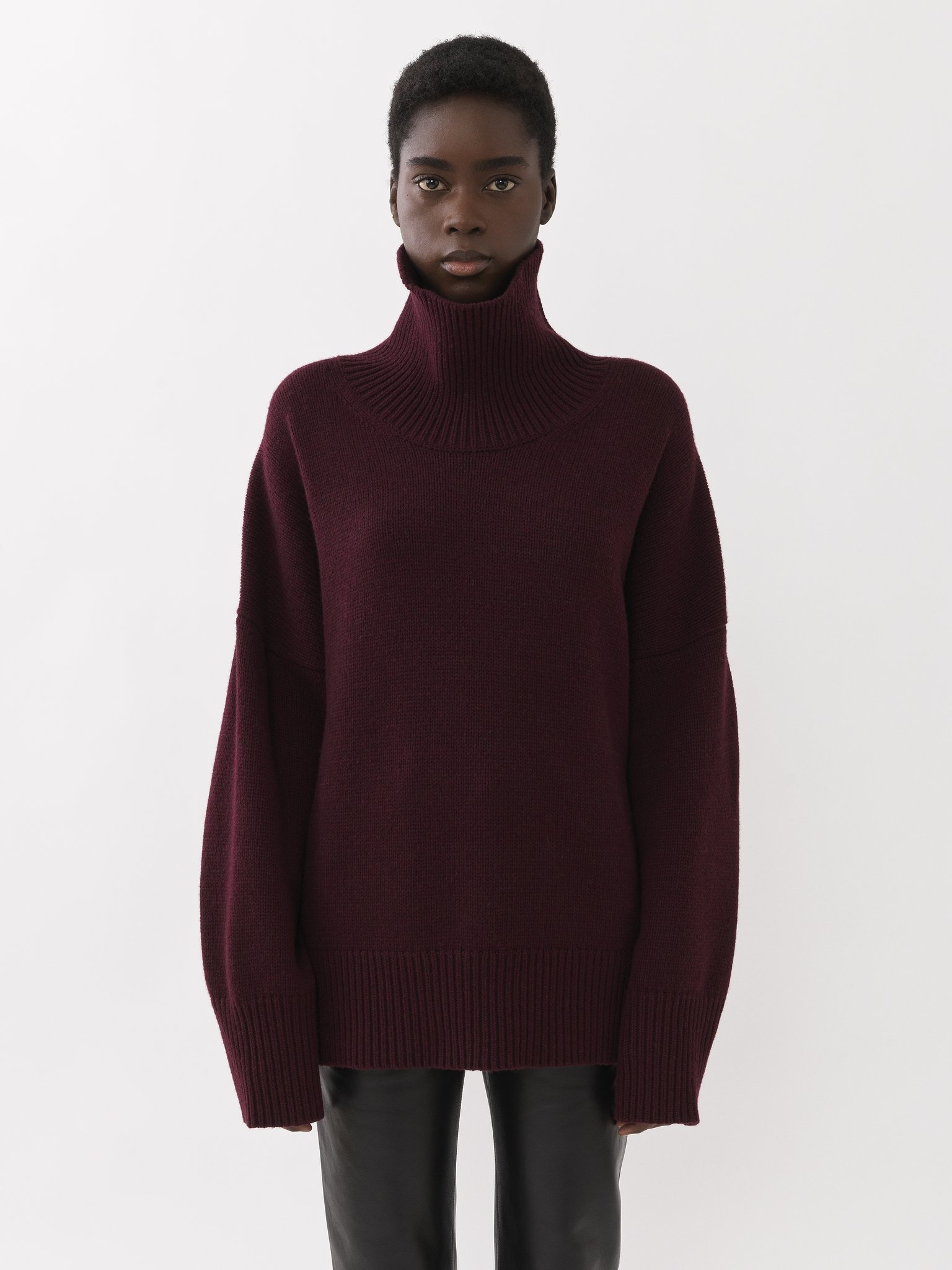 GENEROUS HIGH-NECK SWEATER - 2
