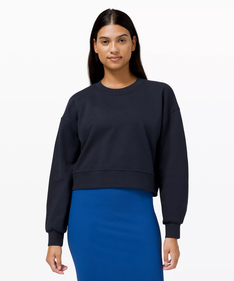 Perfectly Oversized Cropped Crew *French Terry 1
