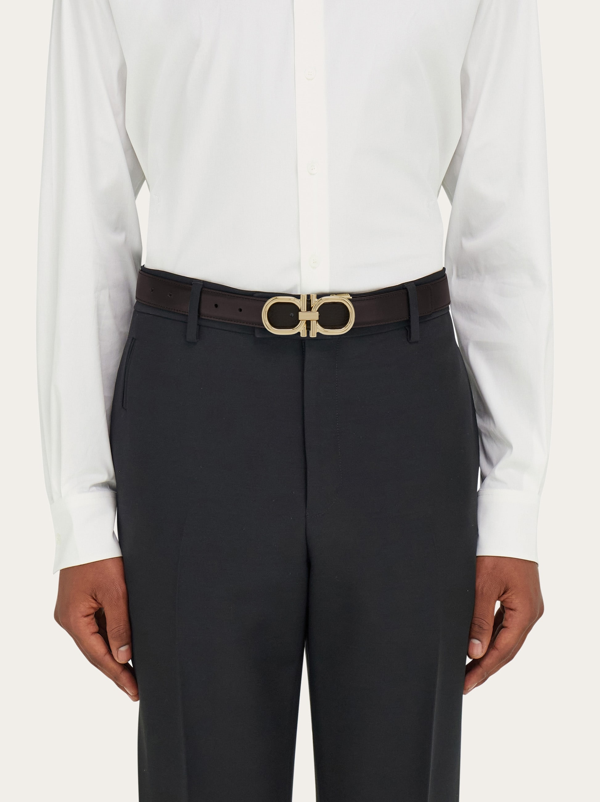 Reversible and adjustable Gancini belt - 4