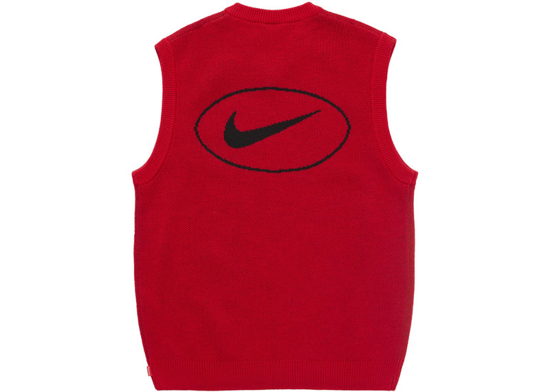 Supreme Supreme Nike Sweater Vest Red outlook