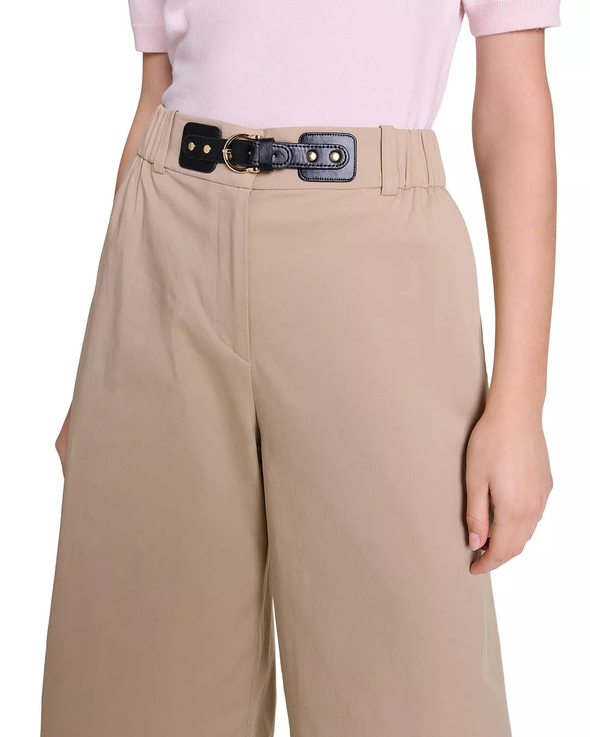 Piuma Wide Leg Gabardine Trousers - 5