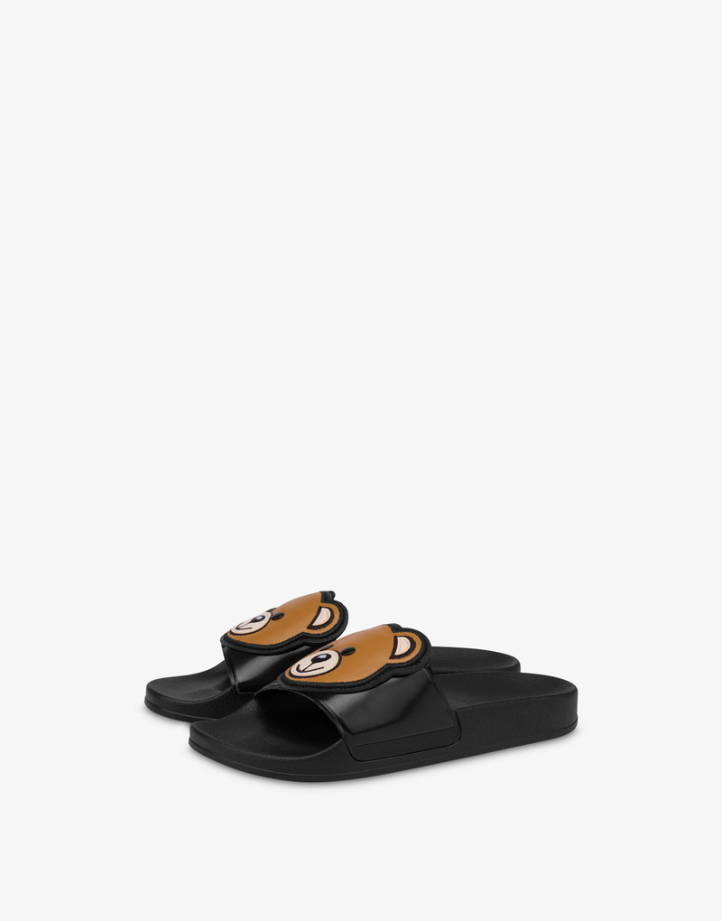 MOSCHINO TEDDY BEAR POOL SLIDES 1