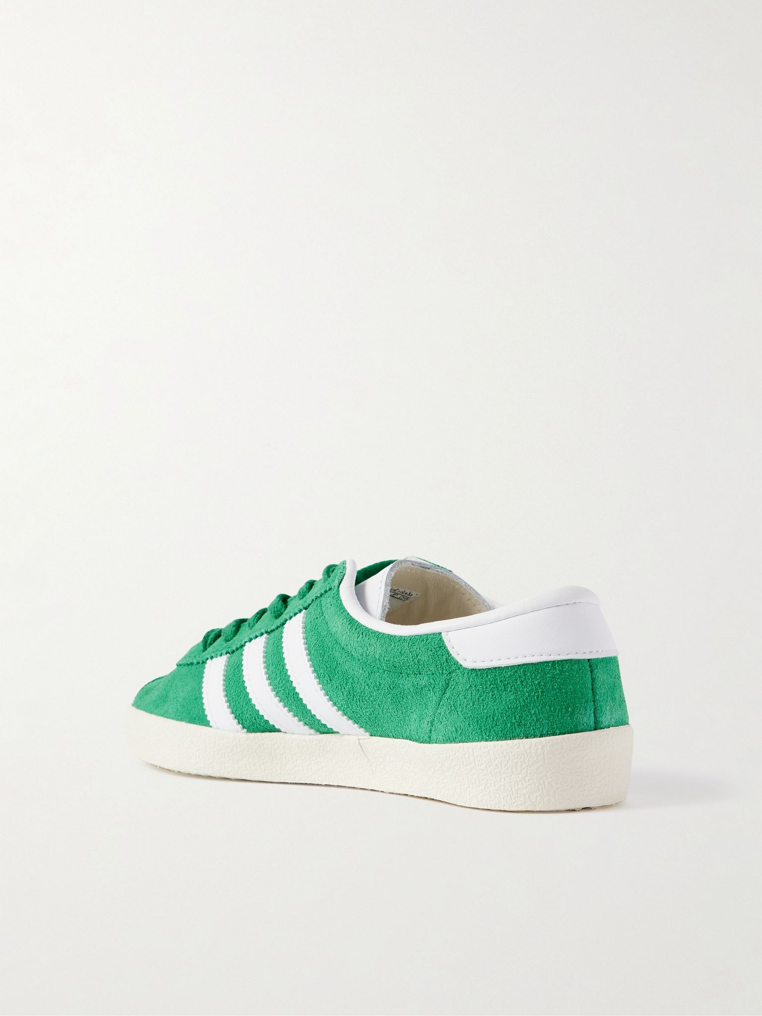 + Sporty & Rich Blanc leather-trimmed embellished suede sneakers Green - 3