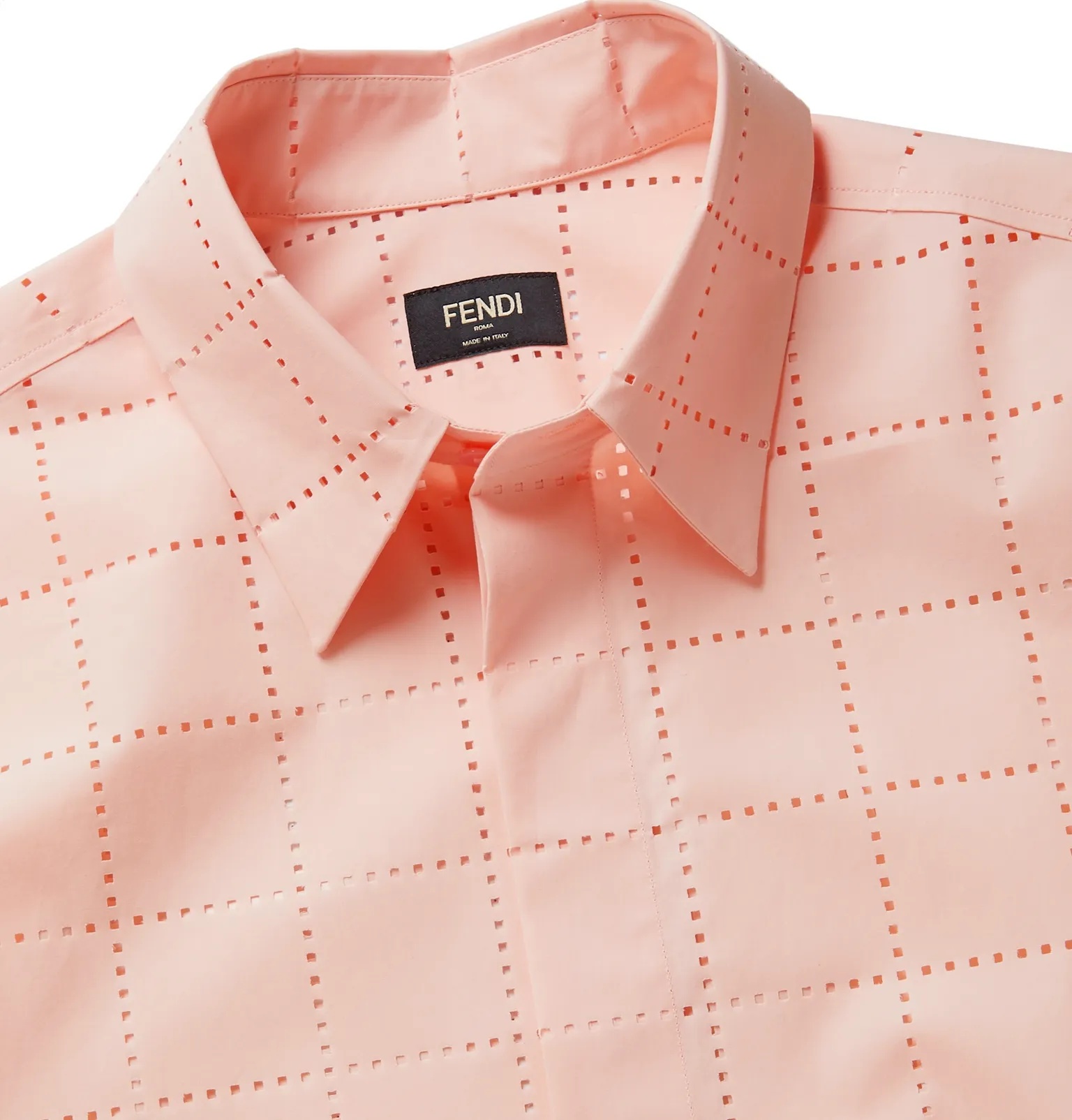 Perforated Cotton Shirt - 5