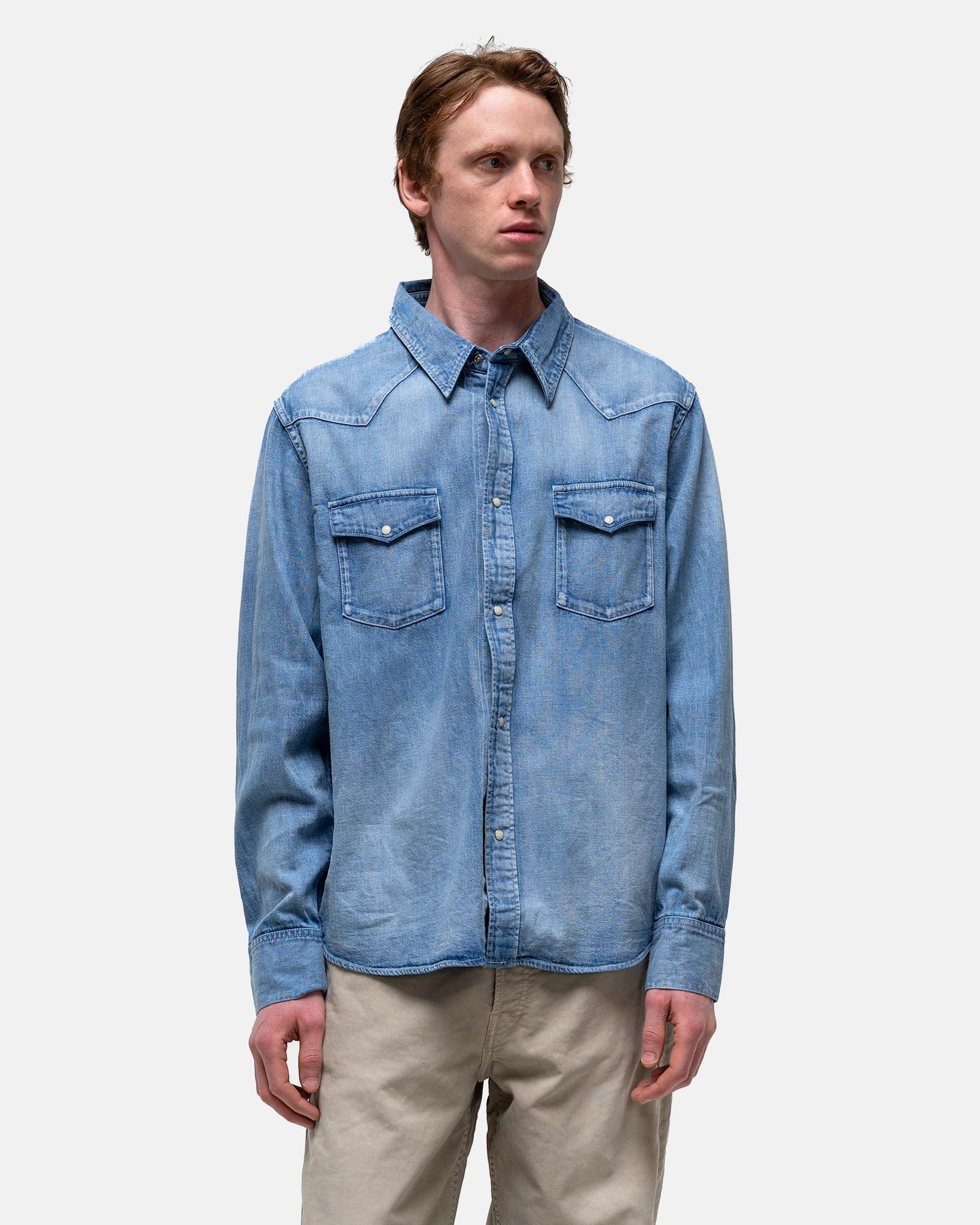 Social Sculpture Shirt DMGD Lt Indigo - 4