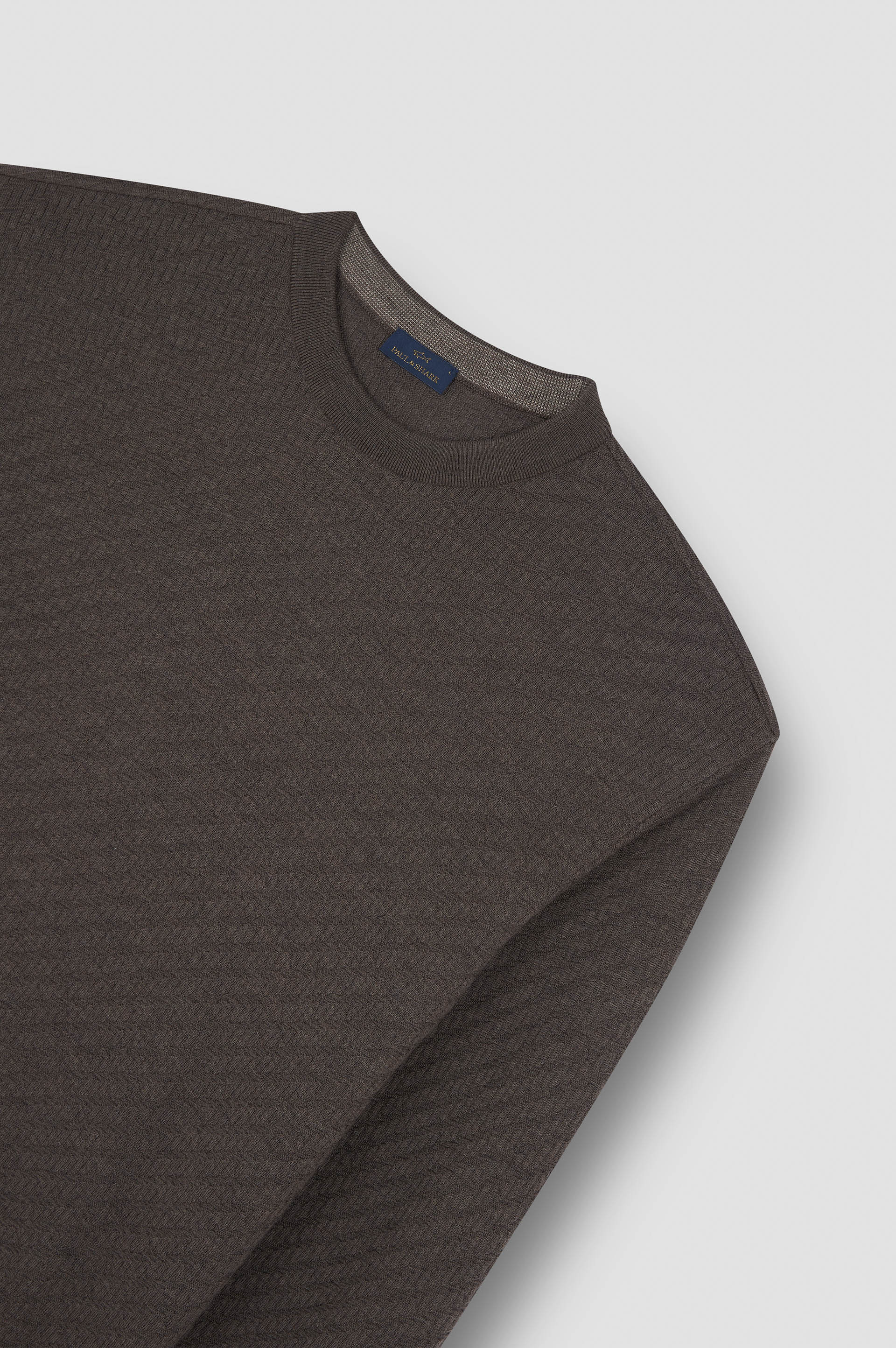 MERINO EXTRAFINE WOOL CREWNECK SWEATER - 5