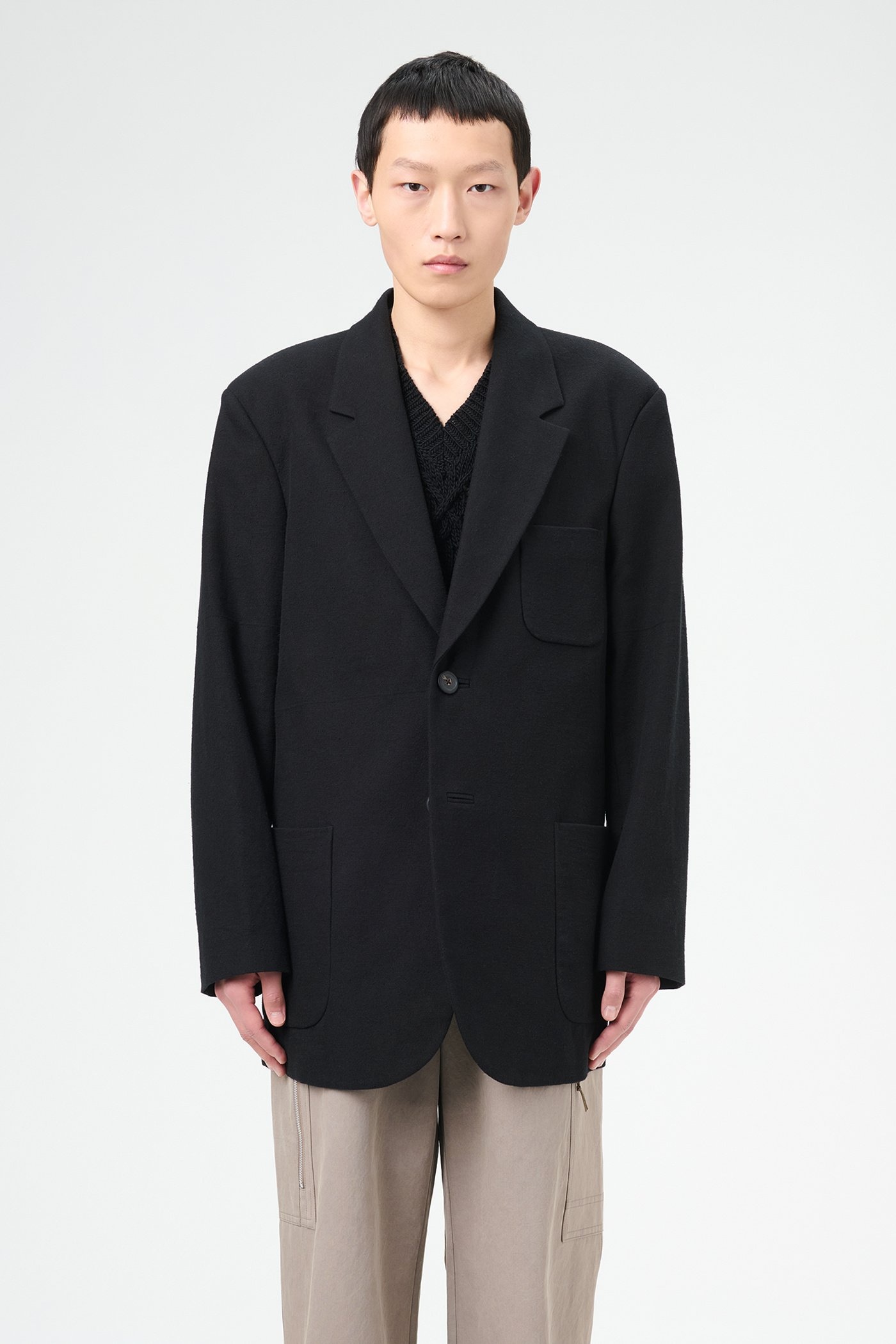 Embrace Blazer Draping Black Canvas - 3