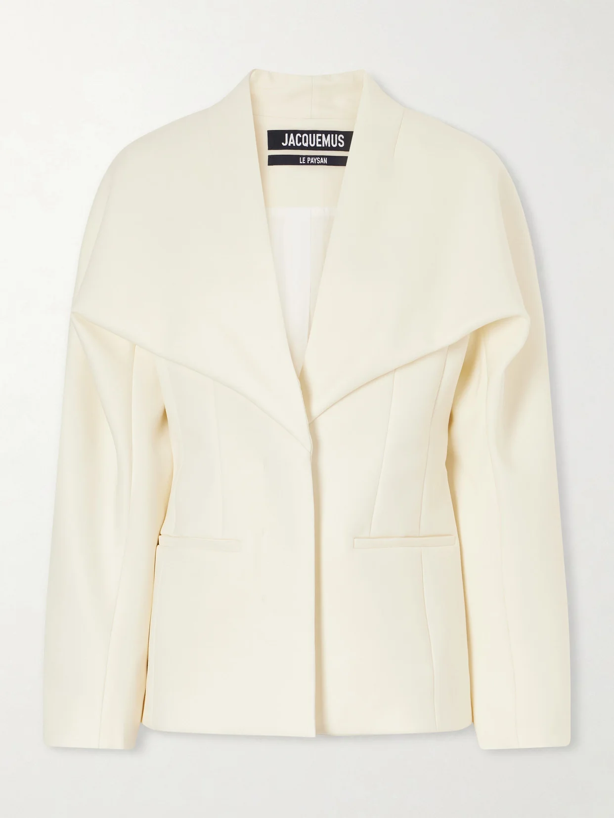 Châle Gabardine Wool-blend Blazer - 1