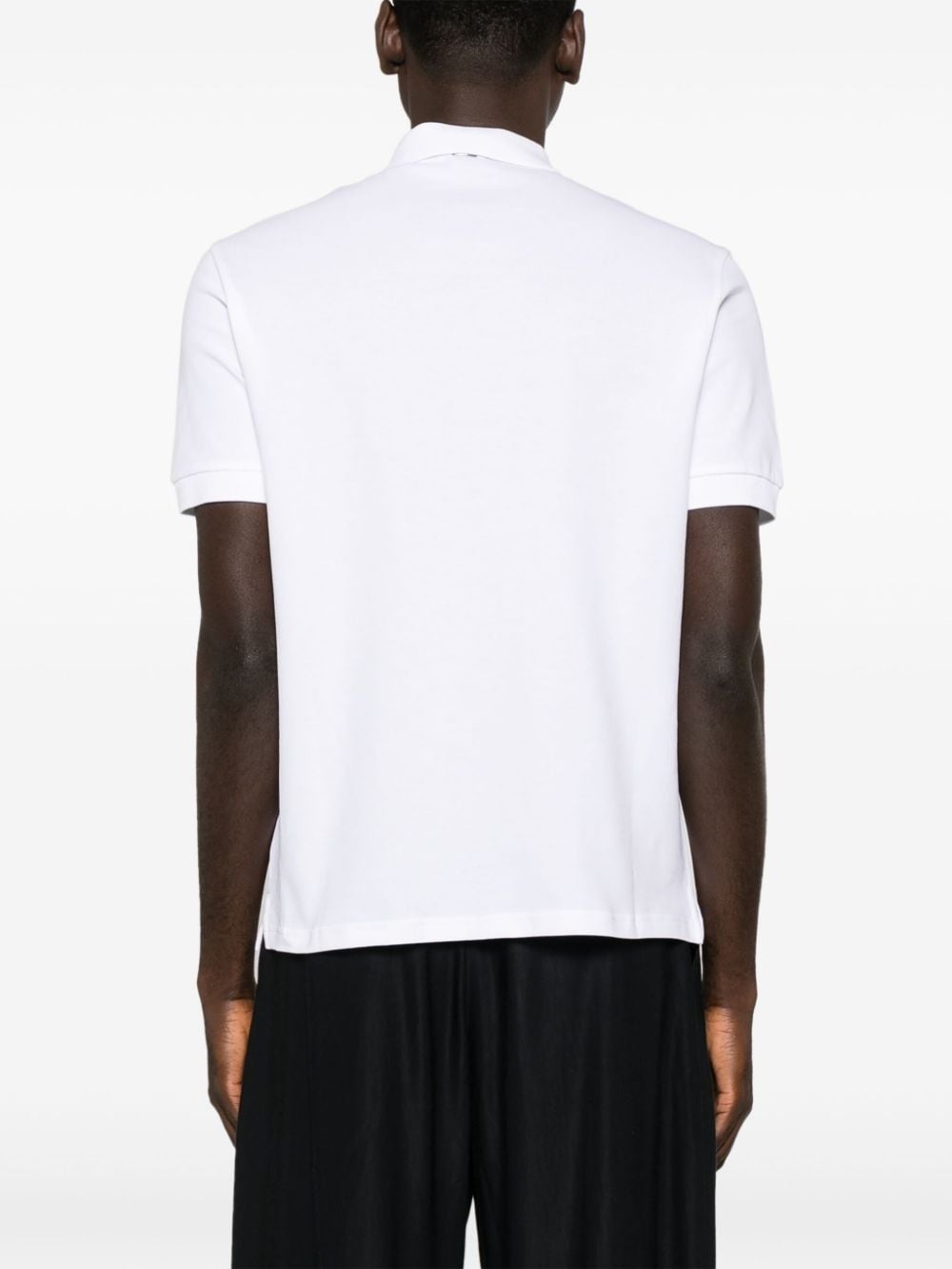 logo-embroidered piquÃ© polo shirt - 4