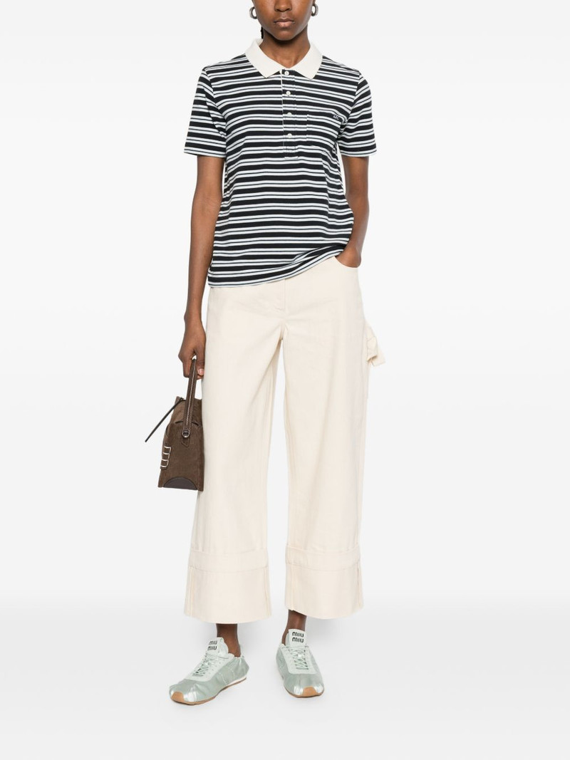 A.P.C. striped pocket polo outlook