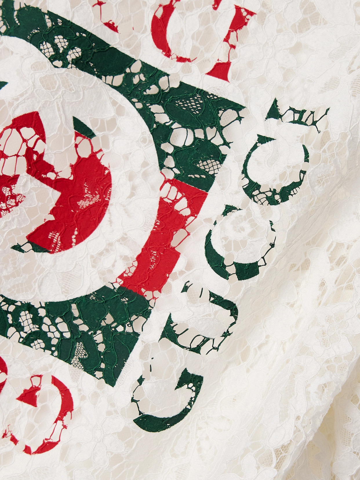 Printed Corded Lace T-shirt - 5