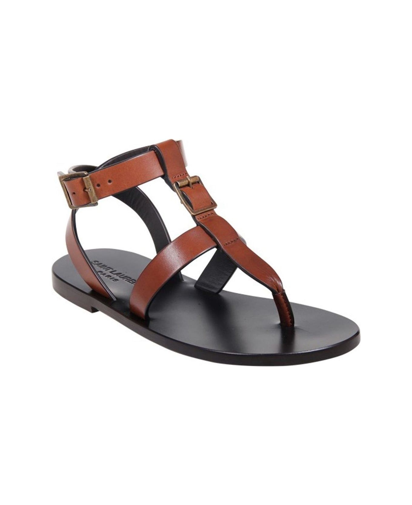 Buckle Detailed Open Toe Sandals - 2