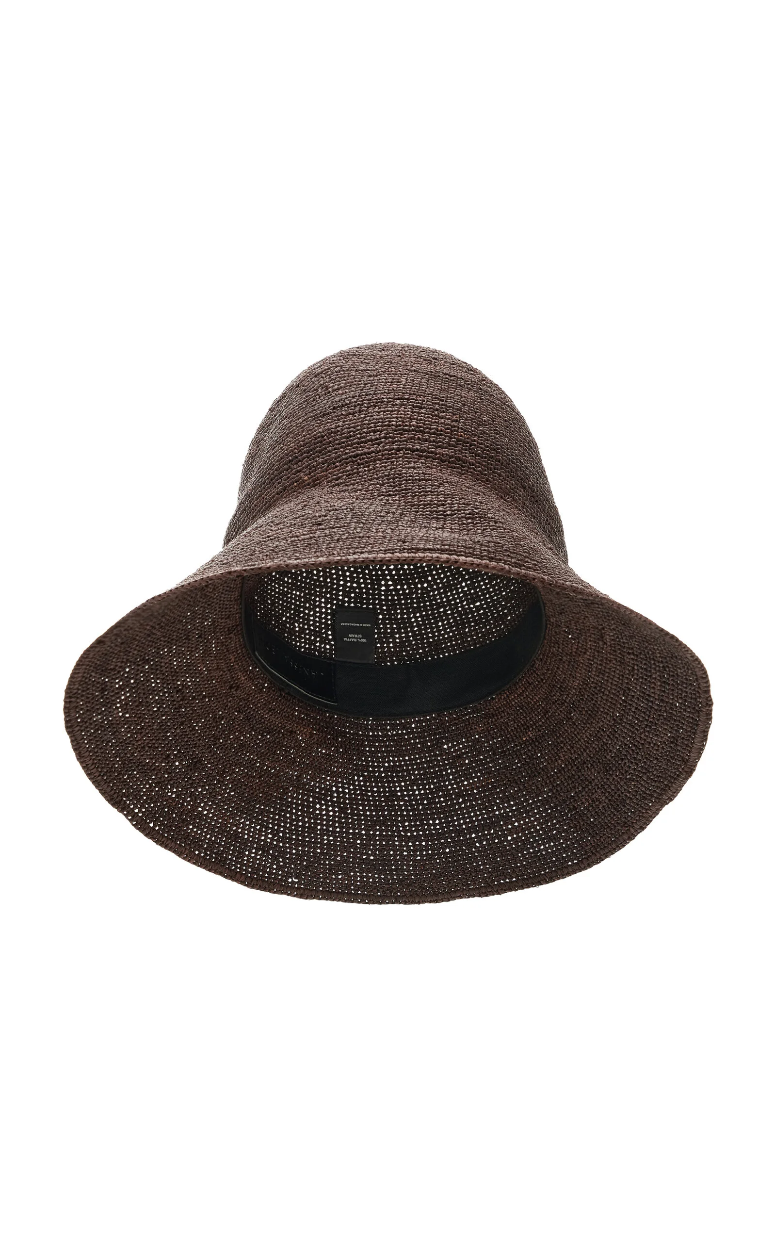 Teagan Raffia Straw Bucket Hat brown - 1