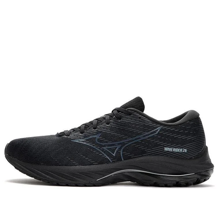 Mizuno Wave Rider 26 'Black Dark Grey Dark Blue' J1GC220303 - 1