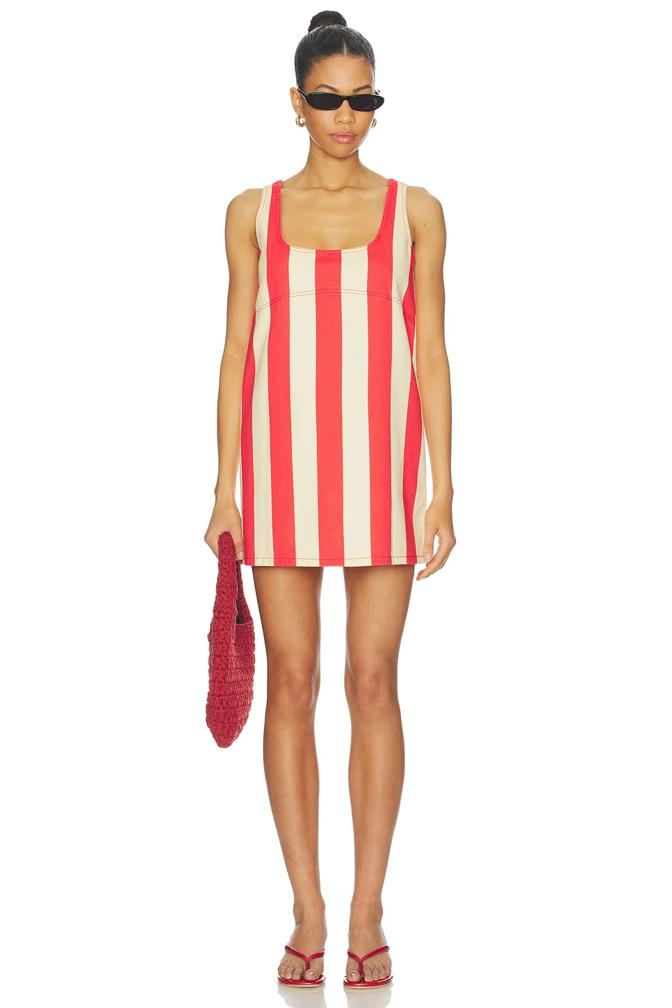 Sahara Striped Denim Dress - 1