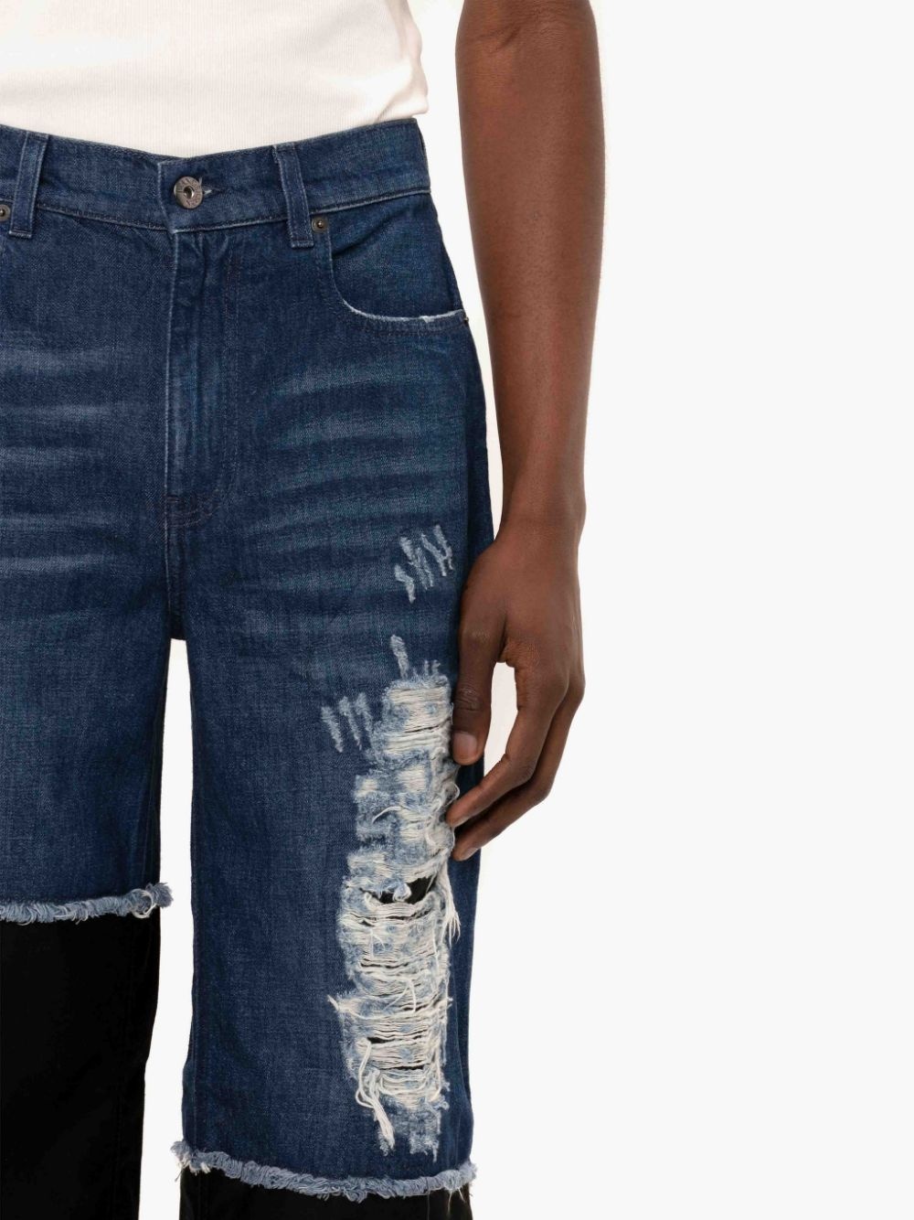 DISTRESSED DENIM JEANS - 5