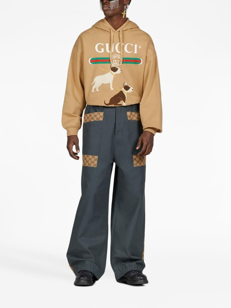 GUCCI GG-logo print cotton sweatshirt - 721427XJFL5-2293 | REVERSIBLE