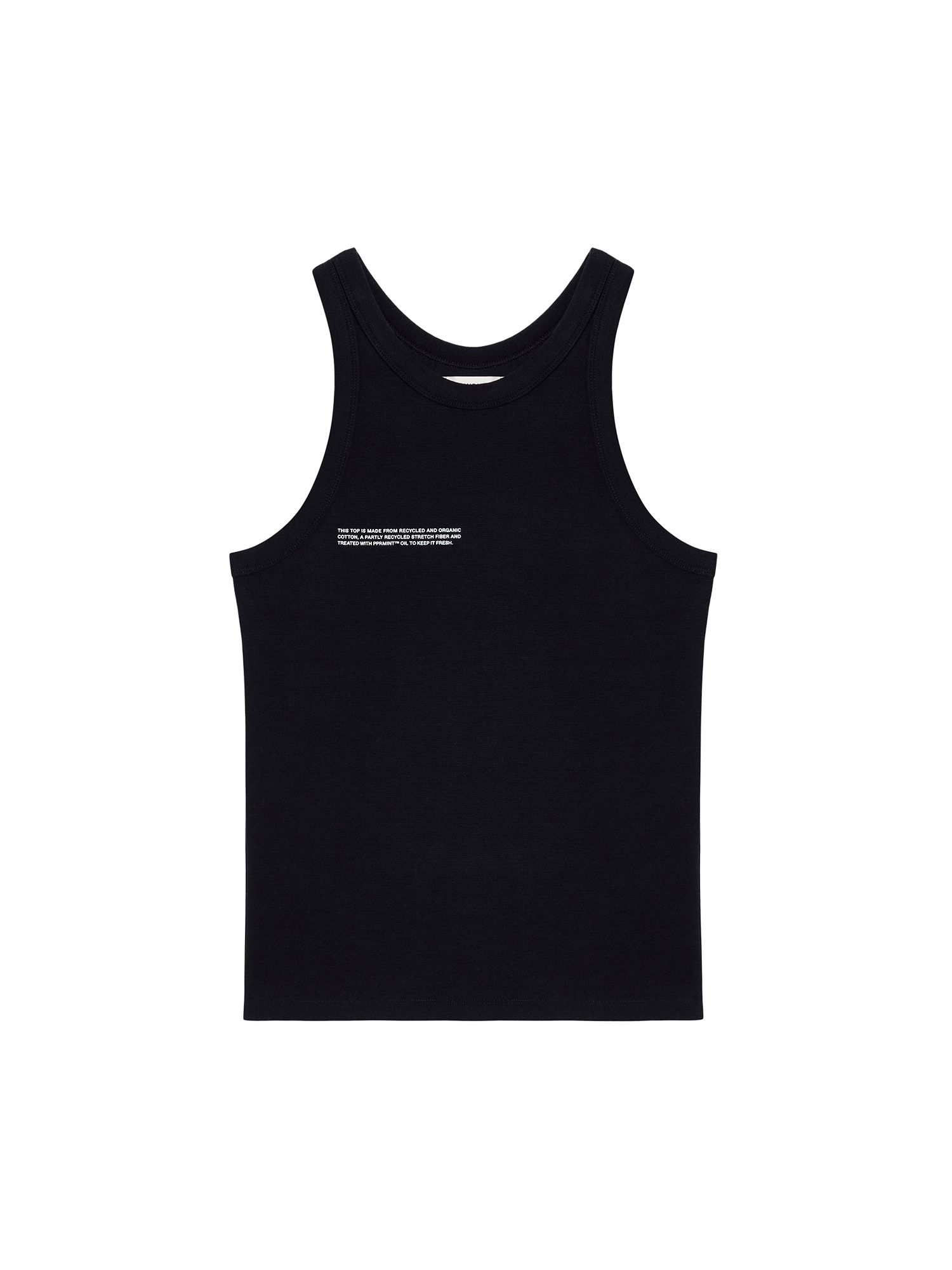 Women's Recycled Cotton Tank Top - Black - 1