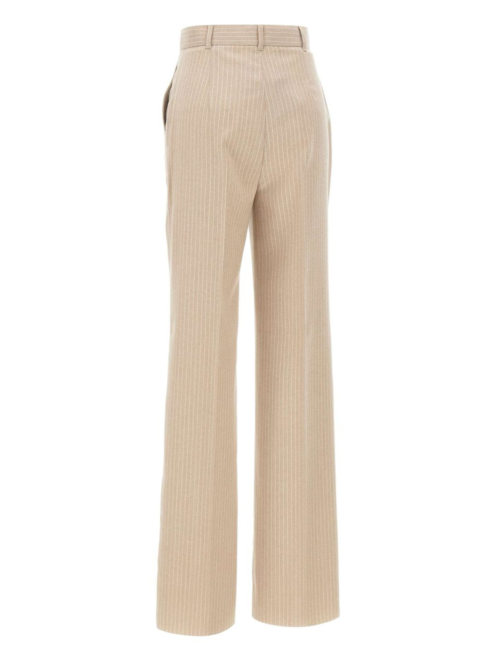 pinstripe pleated trousers - 3