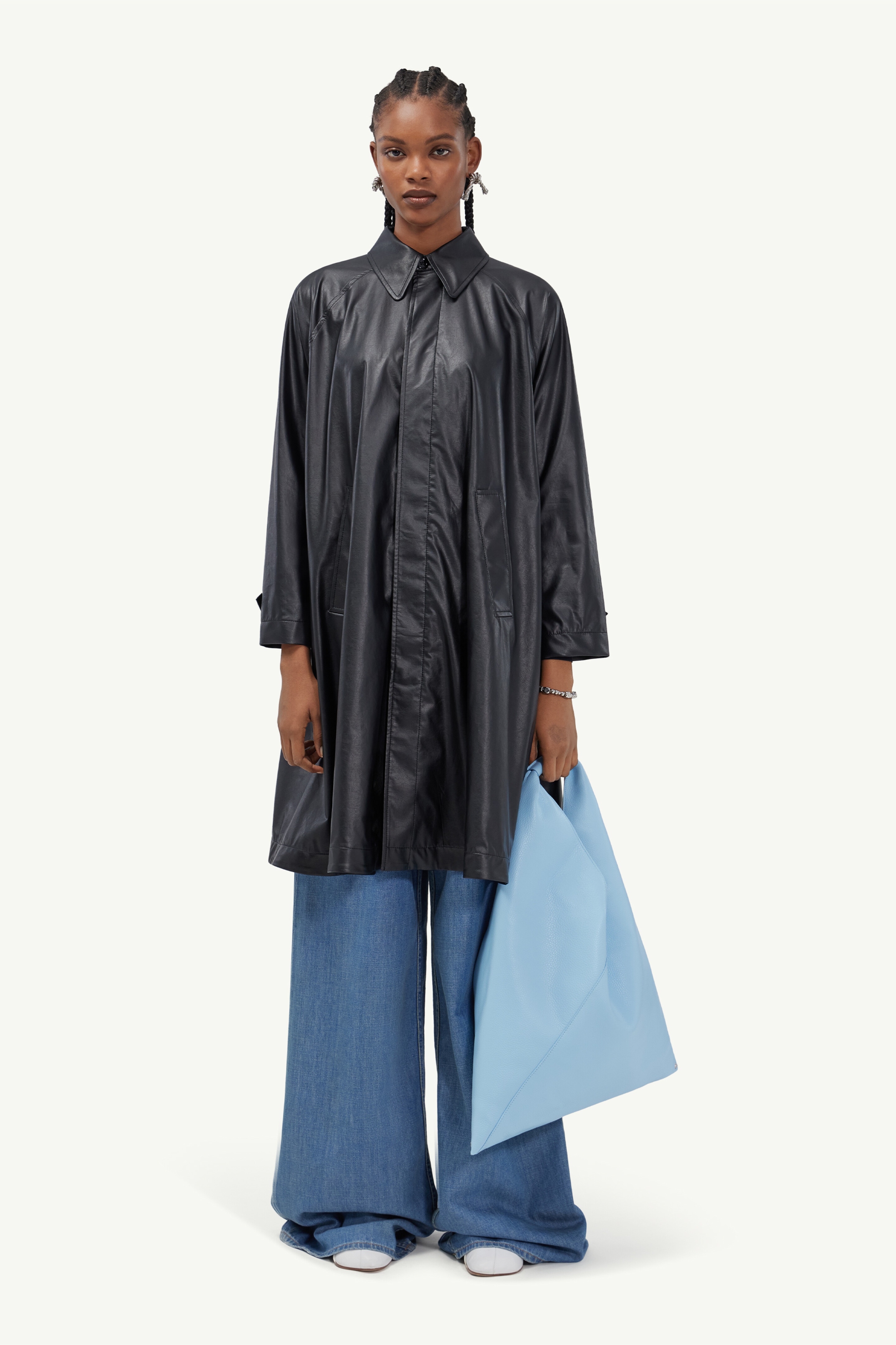 A-line trench coat - 2