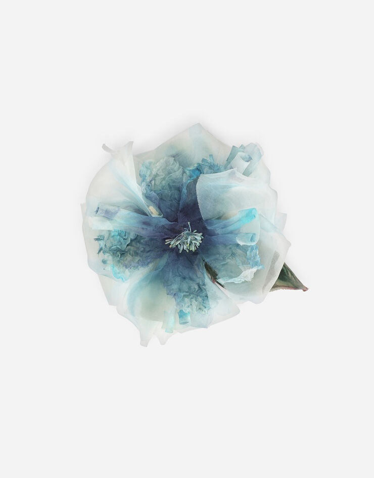 Floral silk brooch - 1