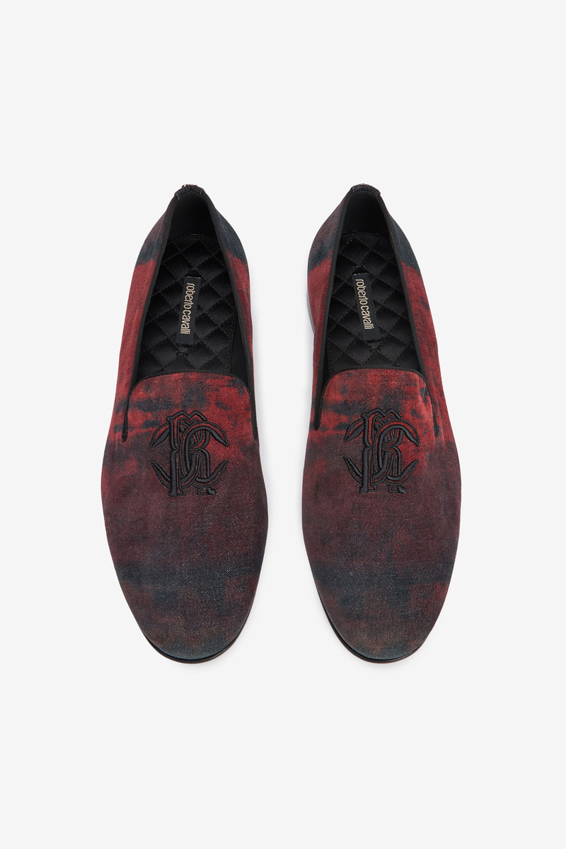 Oriental Red Slipper with Mirror Snake Monogram 6