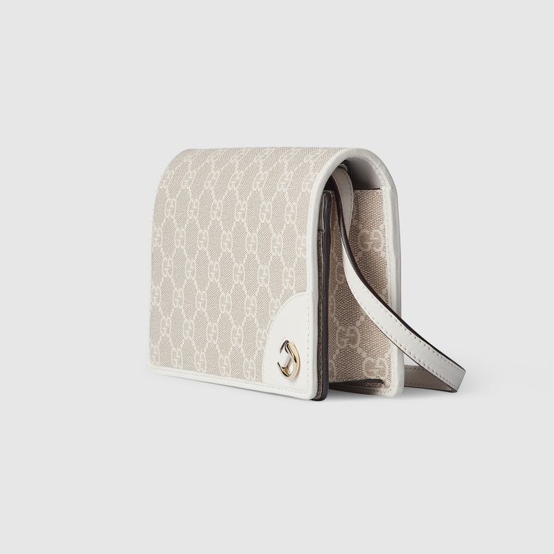 GUCCI GG Emblem super mini shoulder bag outlook