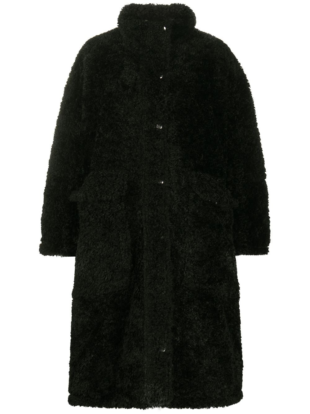 reversible oversized teddy coat - 1