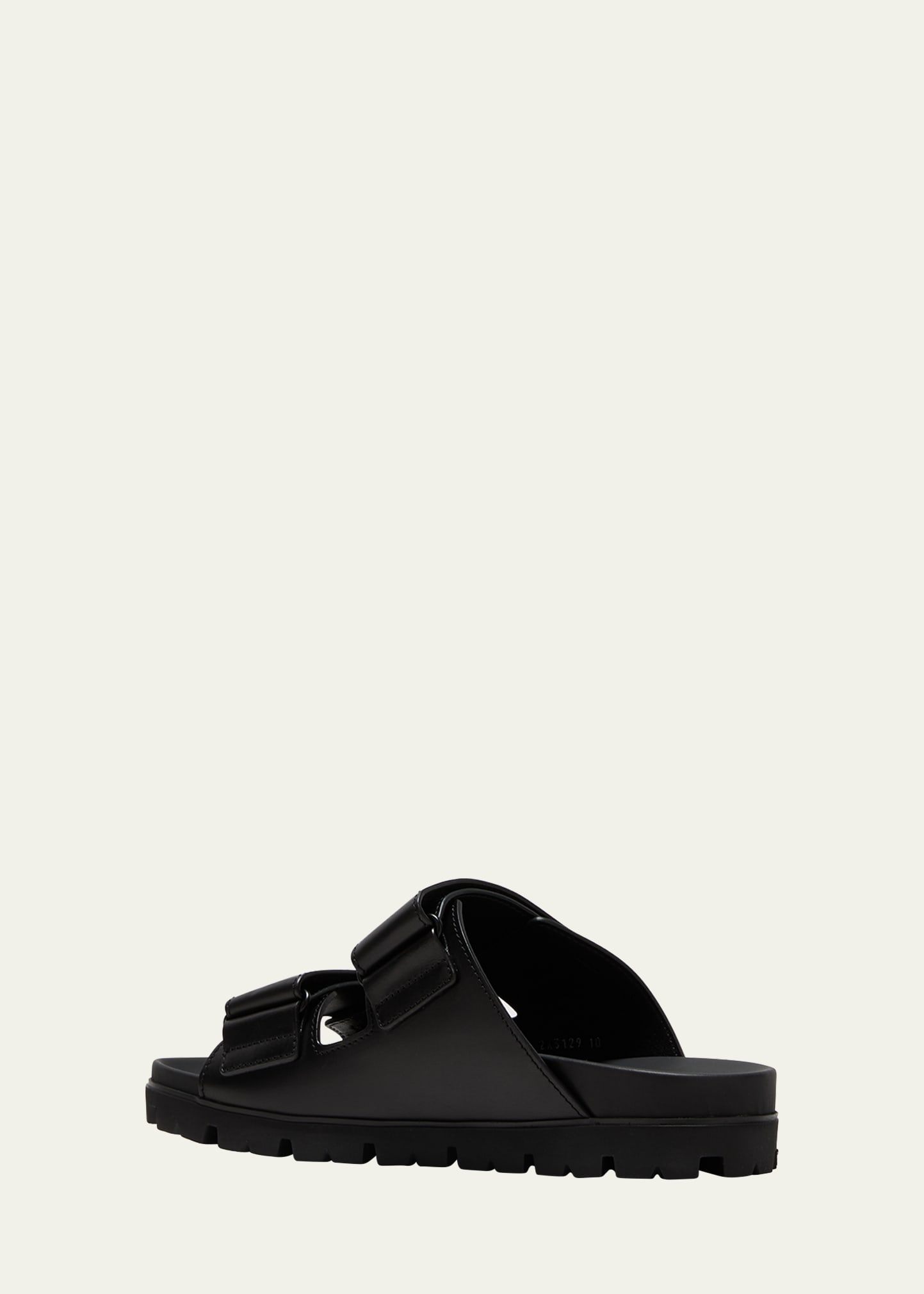 Men's Fussbett Leather Dual-Grip Slide Sandals - 4