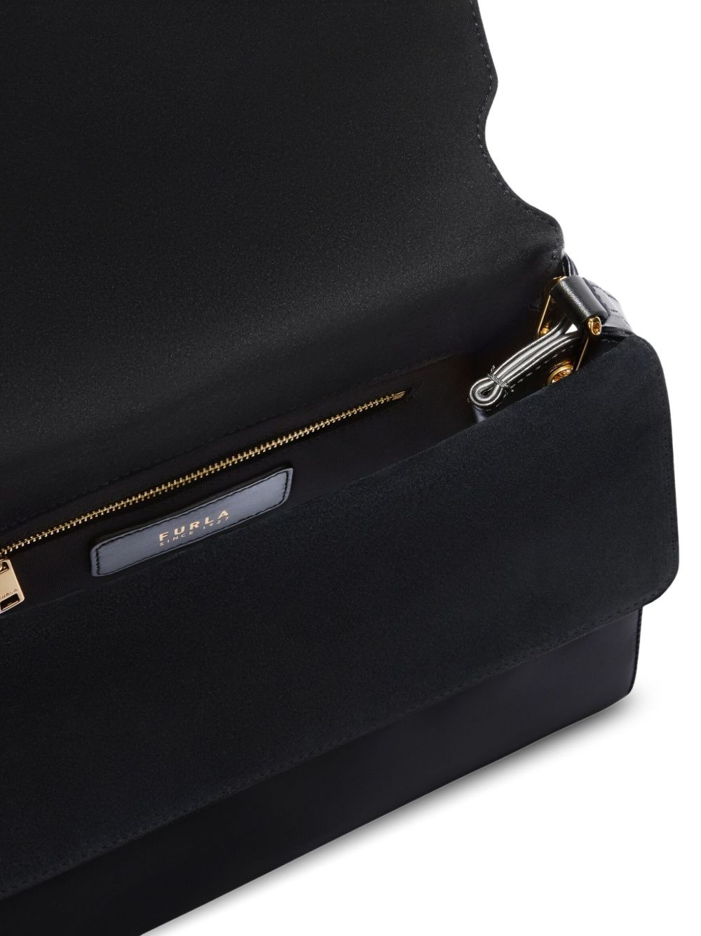 sfera-clasp leather shoulder bag - 5