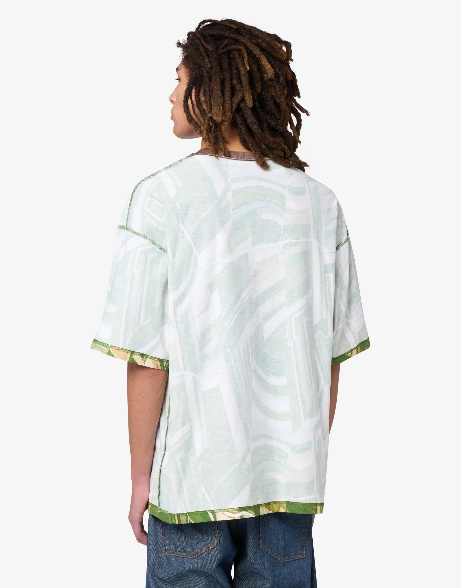 PRINTED COTTON JERSEY T-SHIRT - 1