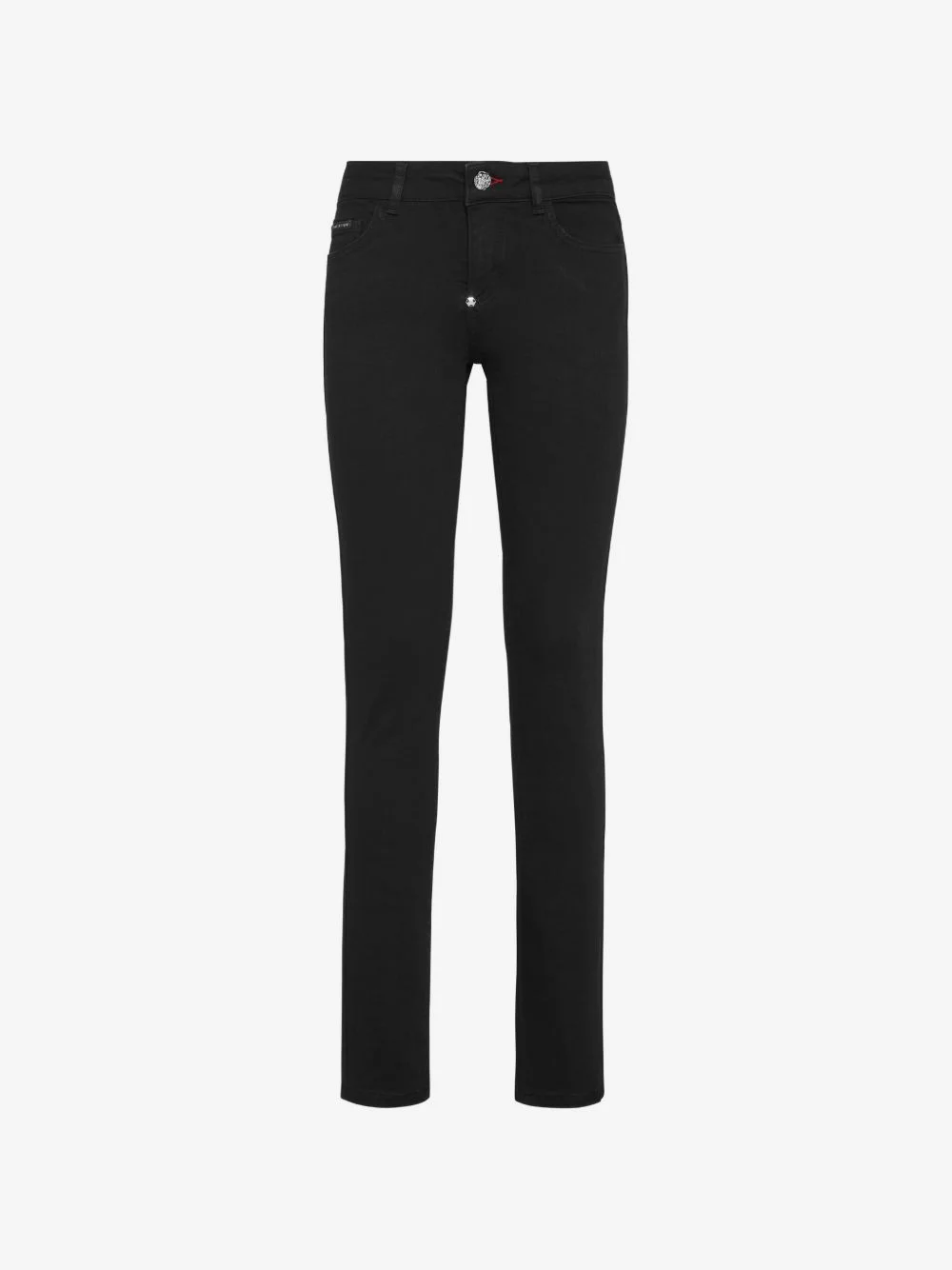 logo-plaque slim-fit denim jeans - 1
