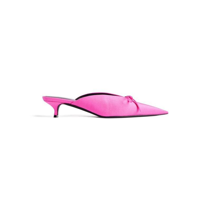 Women's Knife Bow 40mm Mule in Pink 1