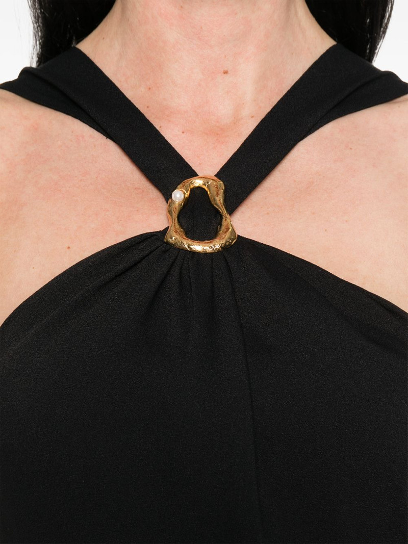 ring halterneck maxi dress 5