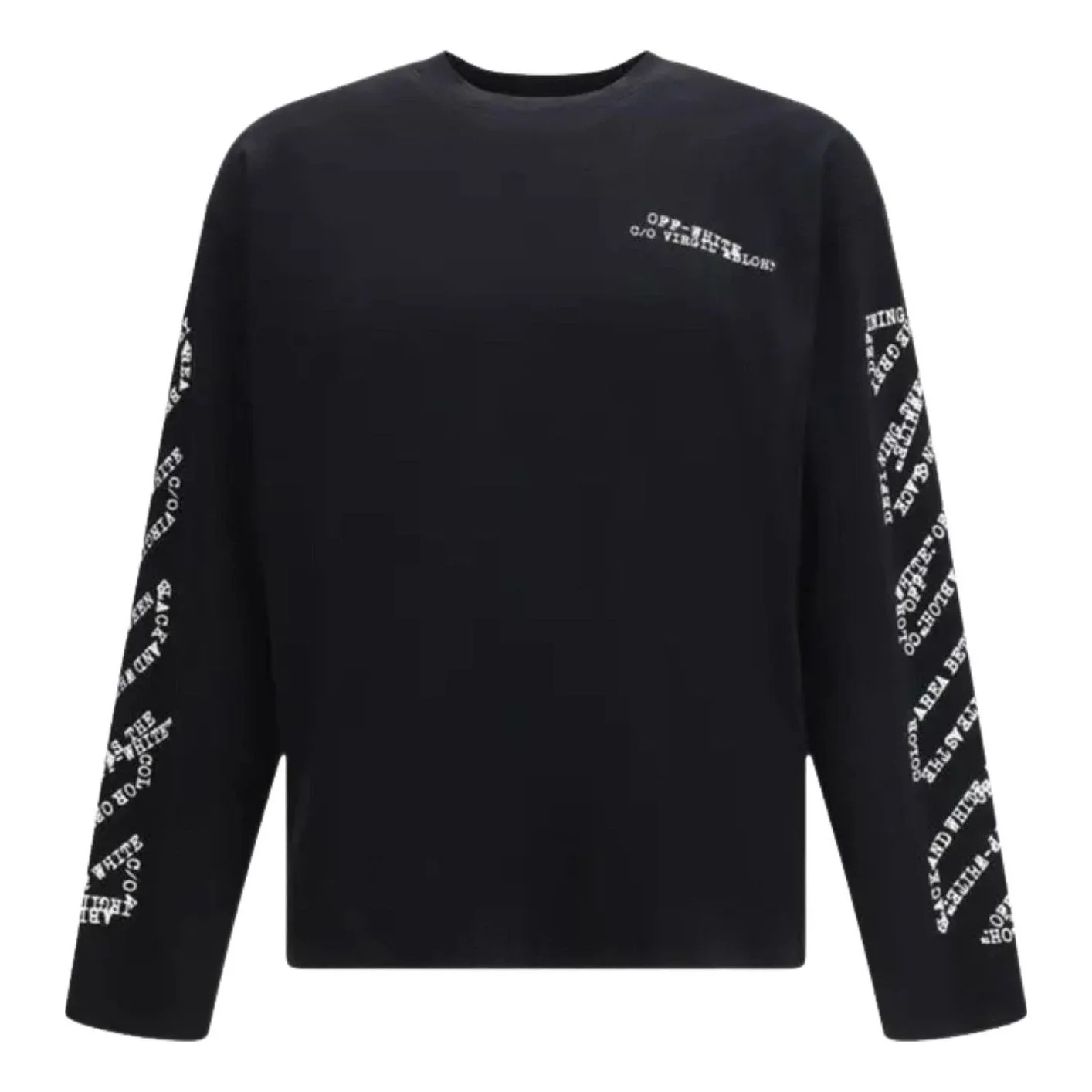 Off-White Type Arrow Diag Skate T-Shirt 'Black' 44MAB09CS26J002001 - 1