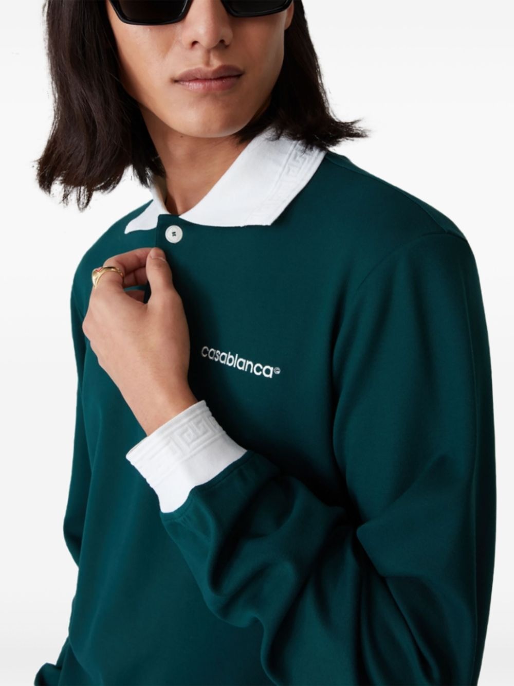 long-sleeve polo shirt - 4