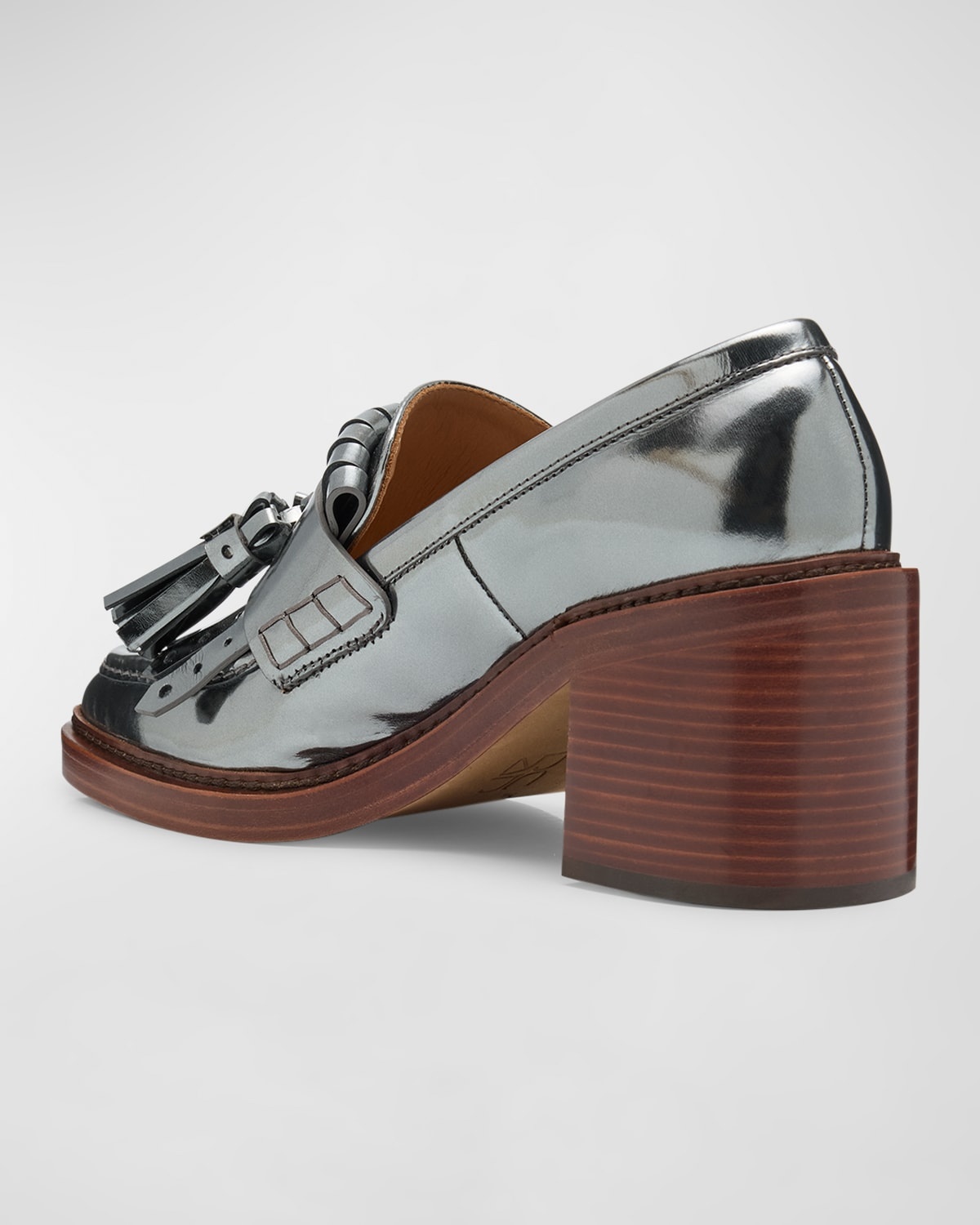 Fiona Metallic Kiltie Tassel Loafers - 3