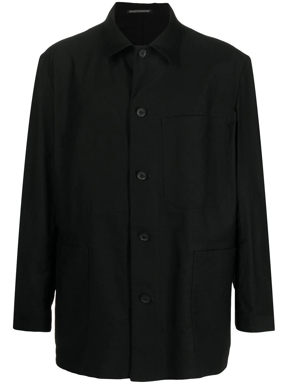 long-sleeve cotton shirt - 1