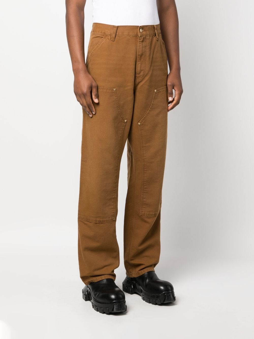 high-waist cotton jeans - 3
