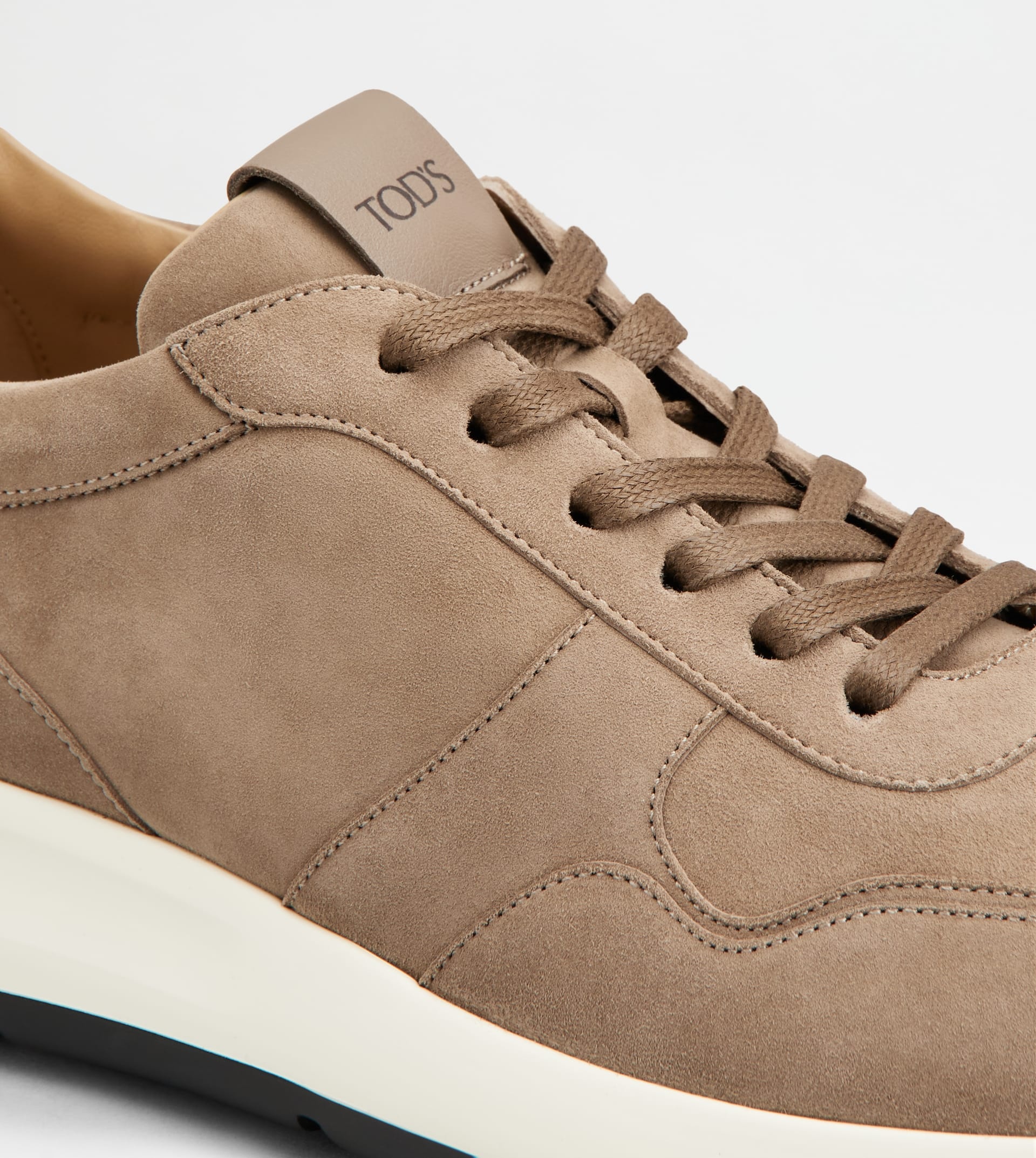 SNEAKERS IN SUEDE - BEIGE - 5