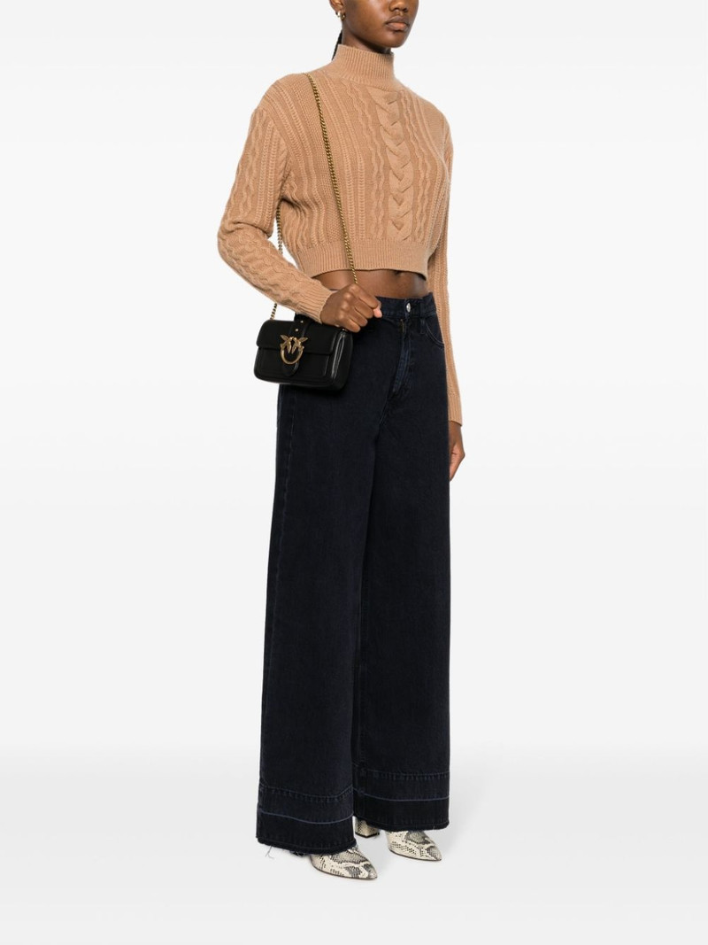 PINKO Pocket Love leather crossbody bag outlook