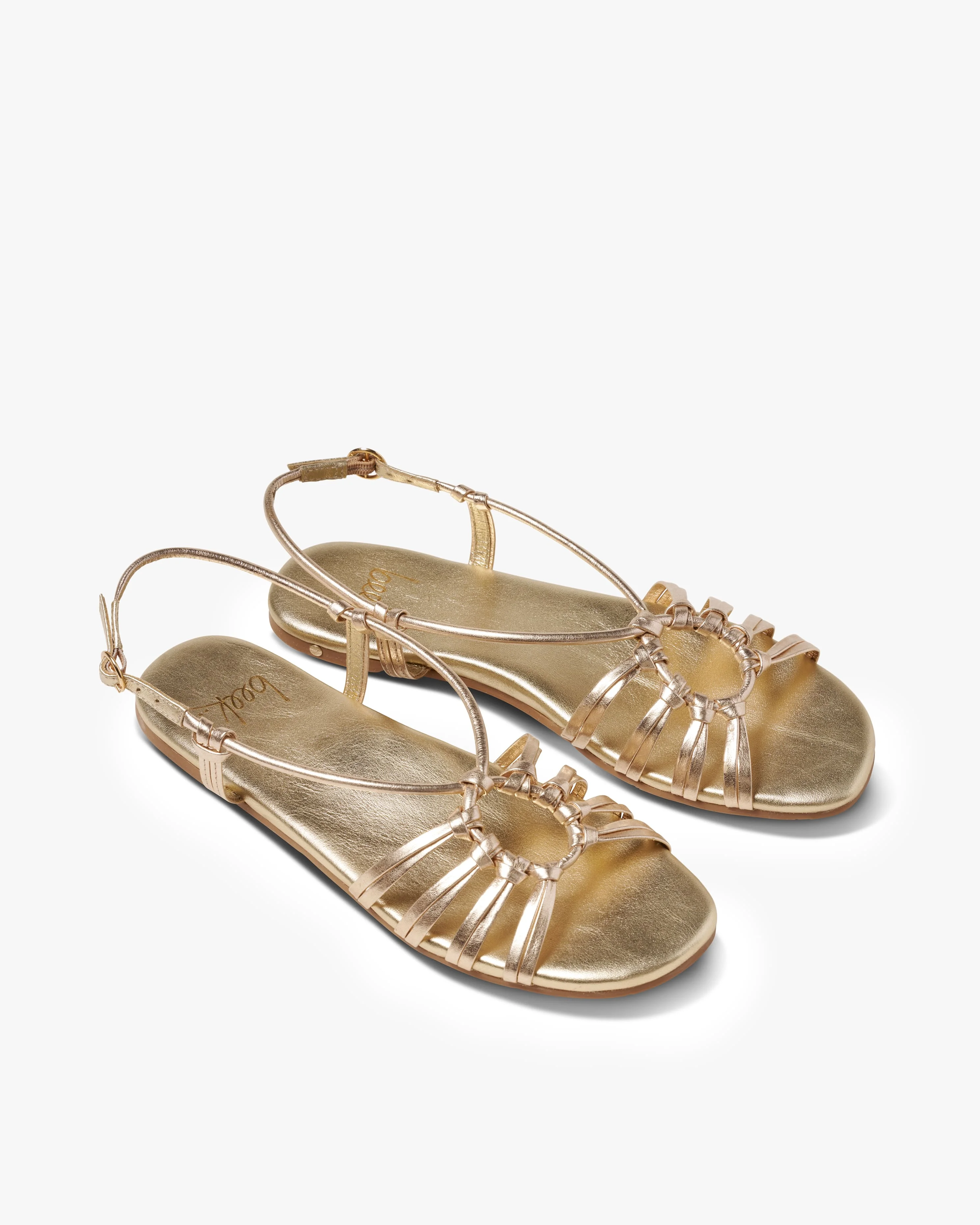 Livia Knotted Leather Strap Sandal - 1