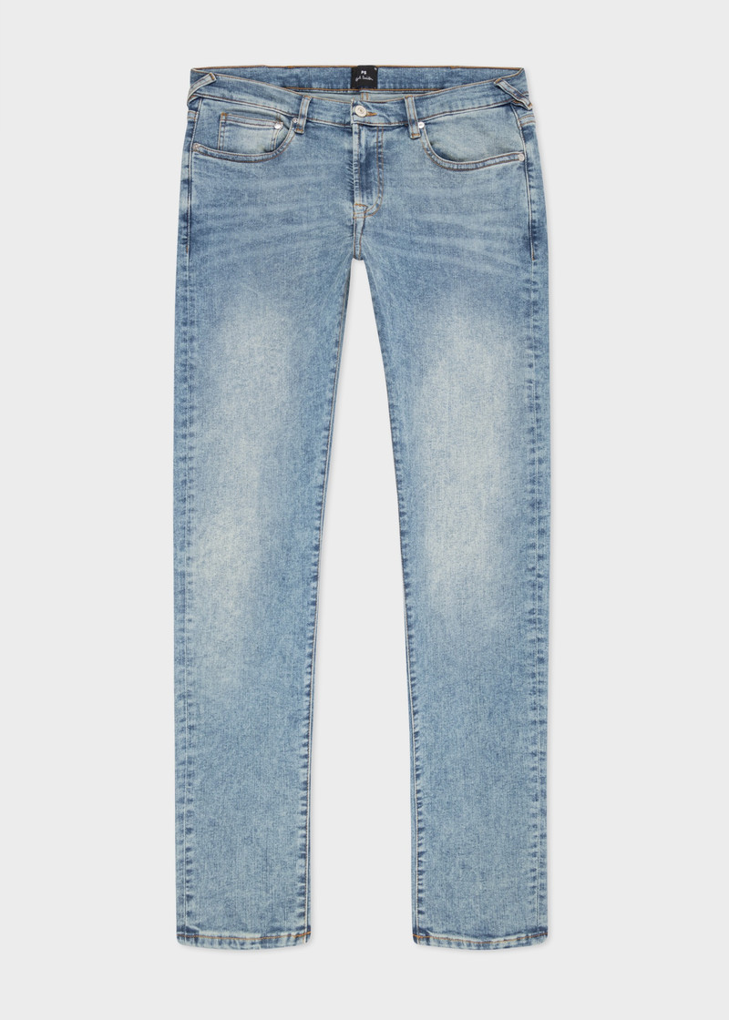 Slim-Fit Light-Wash 'Organic Reflex' Jeans 1
