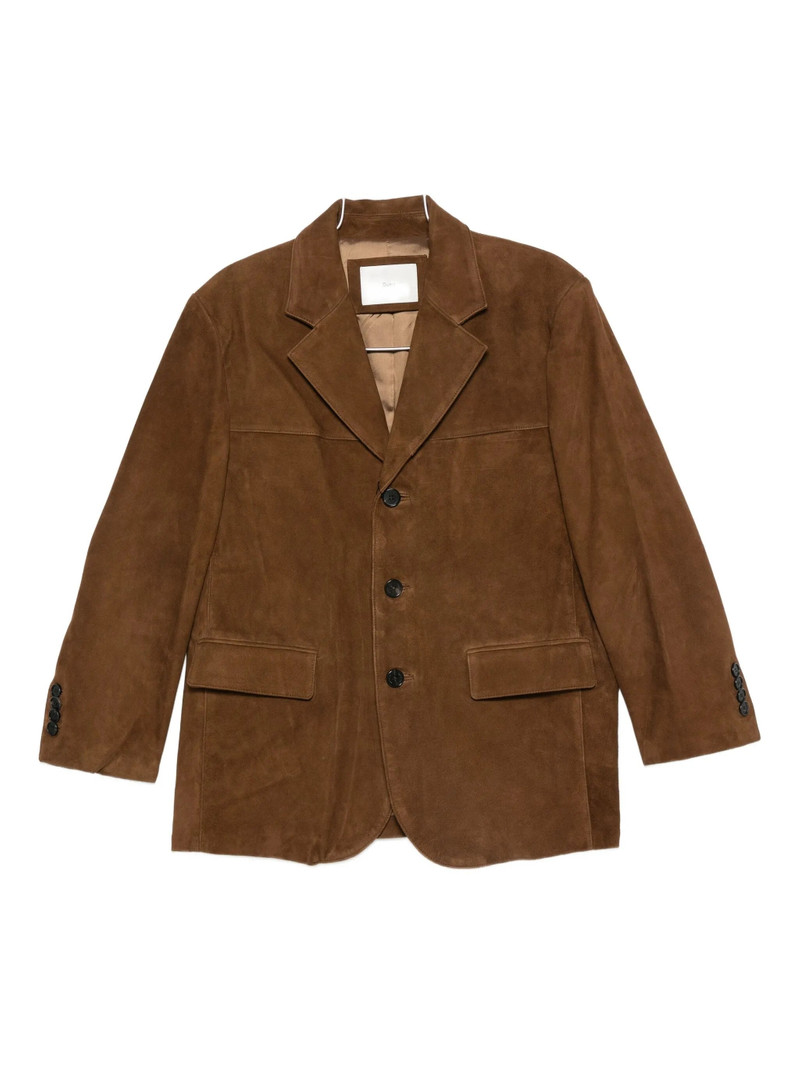 Dunst Suede Button-fastening Leather Jacket 1