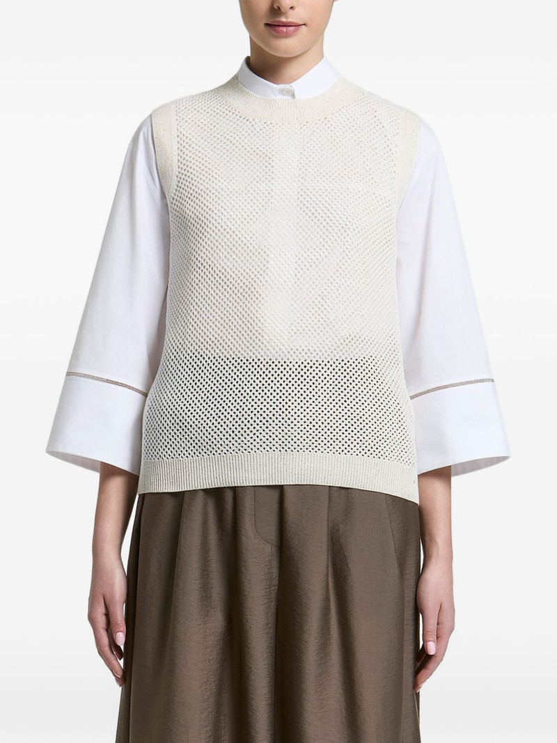 open-knit vest 1