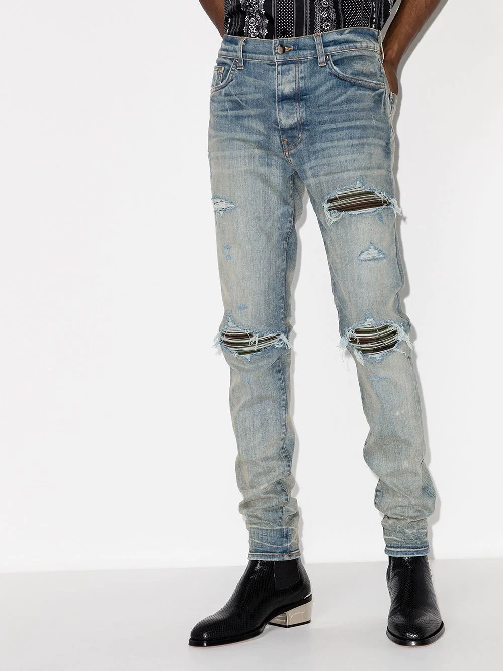 ripped distressed skinny jeans - 2